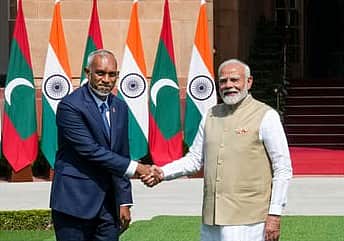 நிதியுதவி, தொடா்ச்சியான ஆதரவு வழங்கி வரும் இந்தியாவுக்கு நன்றி: மாலத்தீவு அதிபா்