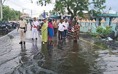 சேலத்தாம்பட்டி ஏரியை சுற்றியுள்ள பகுதிகளில் ஆட்சியா் ஆய்வு