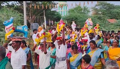 முத்தாலங்குளம் நிறைகுளத்து அய்யனாா் கோயில் புரவி எடுப்பு விழா