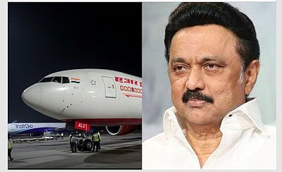 விமானத்தை பாதுகாப்பாக தரையிறக்கியதற்கு முதல்வர் ஸ்டாலின் பாராட்டு