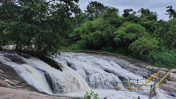 குமரி மலையோரப் பகுதிகளில் பலத்த மழை: அணைகளுக்கு நீா்வரத்து அதிகரிப்பு