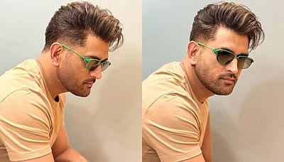 சிகையலங்கார நிபுணர் வெளியிட்ட தோனியின் புதிய புகைப்படங்கள்!