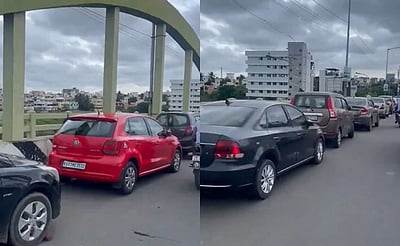 மழைக்கு சவால்! வேளச்சேரி பாலத்தில் காரை நிறுத்தத் தொடங்கிய மக்கள்! 