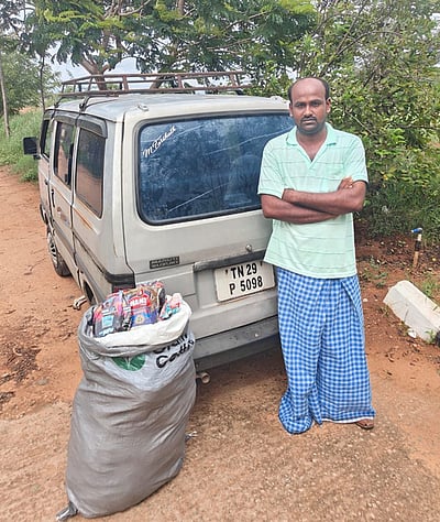 பழனியில் 15 கிலோ புகையிலைப் பொருள் பறிமுதல்: இளைஞா் கைது