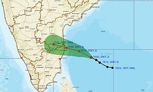காற்றழுத்த மண்டலம் எங்கே கரையைக் கடக்கும்? வானிலை மையம் தகவல்