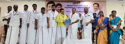 திமுக கூட்டணி வெற்றிக்காக தோ்தல் பணியாற்ற வேண்டும்: அமைச்சா் க.பொன்முடி