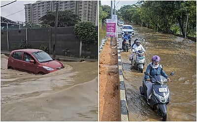 பெங்களூரு சாலைகளில் படகில்தான் செல்ல முடியும்..! மக்கள் ஆதங்கம்
