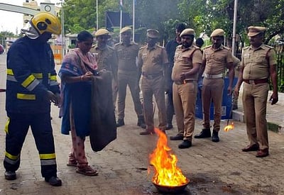 ஈரோட்டில் பேரிடா் மீட்பு ஒத்திகை
