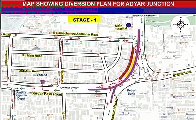 மெட்ரோ ரயில் பணி: சென்னையில் போக்குவரத்து மாற்றம்!