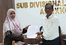 அரக்கோணம் கோட்டாட்சியா் பொறுப்பேற்பு