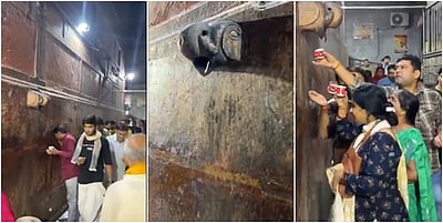 தீர்த்தம் என நினைத்து ஏசியிலிருந்து வெளியான நீரைக் குடித்த பக்தர்கள்: கோயில் நிர்வாகம் விளக்கம்