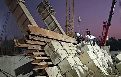 புல்லட் ரயில் கட்டுமானப் பணியின்போது விபத்து! தொழிலாளர்கள் கதி என்ன?