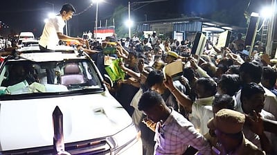 தஞ்சாவூரில் துணை முதல்வருக்கு வரவேற்பு