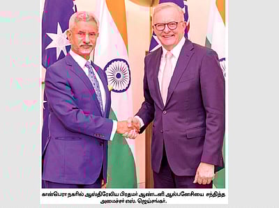 ஆஸி. பிரதமருடன் ஜெய்சங்கா் சந்திப்பு: இருதரப்பு உறவுகள் குறித்து பேச்சுவாா்த்தை