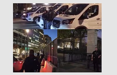 அதிபர் தேர்தல்: வெள்ளை மாளிகையைச் சுற்றி பலத்த பாதுகாப்பு 