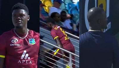 ஆடுகளத்தைவிட்டு வெளியேறிய அல்ஜாரி ஜோசப்பை எச்சரித்த தலைமைப் பயிற்சியாளர்! 