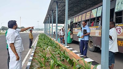 நாமக்கல் புதிய பேருந்து நிலையத்தில் எம்.பி. ஆய்வு: 
கூடுதலாக 5 பேருந்துகள் இயக்க நடவடிக்கை