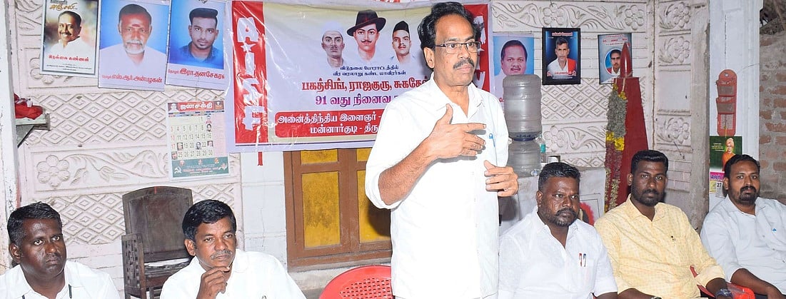 பாஜக ஏற்படுத்தும் பிம்பம் பலனளிக்காது! - சிபிஐ மாநிலச் செயலாளா் மு. வீரபாண்டியன்