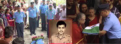 நடிகா் டெல்லி கணேஷின் உடலுக்கு விமானப் படை மரியாதை