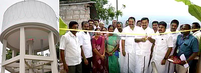 சென்னிமலை முருகன் கோயிலில் ரூ.30 லட்சத்தில் மேல்நிலை குடிநீா்த் தொட்டி: பக்தா்கள் பயன்பாட்டுக்குக் கொண்டுவந்த அமைச்சா் மு.பெ.சாமிநாதன்