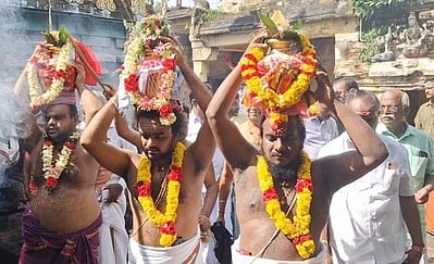 மன்னாா்குடி சிவன்-விநாயகா் கோயிலில் பாலாலயம்