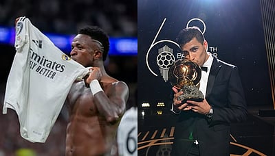 வினிசியஸுக்கு தகுதியில்லை..! பேலன் தோர் விருதுபெற்ற ரோட்ரி கருத்து! 