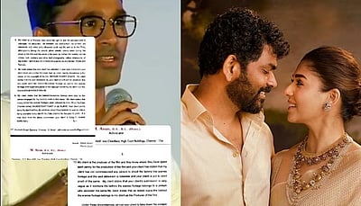 வாழு, வாழ விடு..! தனுஷ் நோட்டீஸை வெளியிட்டு விக்னேஷ் சிவன் பதிவு!