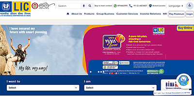 எல்ஐசி தளம் மீண்டும் ஆங்கிலத்துக்கு மாற்றம்!