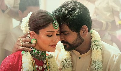 திருமணப் படத்தில் சினிமா காட்சிகள்... தயாரிப்பாளர்களுக்கு நன்றி தெரிவித்த நயன்தாரா!