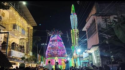 பொதக்குடி தா்ஹாவில் சந்தனக்கூடு ஊா்வலம்