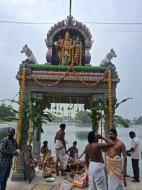 சிதம்பரம் ஞானப்பிரகாசம் குளம் நீராழி மண்டபம் சம்ப்ரோஷணம்
