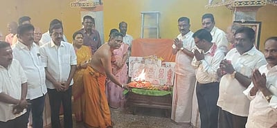 திண்டிவனம் ஸ்ரீ ராஜராஜேஸ்வரி  கோயிலில் பாலாலய பூஜை