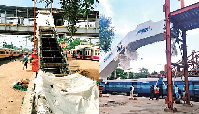 ஆவடி ரயில் நிலையத்தில் மந்தகதியில் ’நகரும் படிக்கட்டு பணி'  