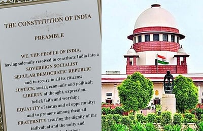 'சோசலிச', 'மதச்சார்பற்ற' சொற்கள் அரசியலமைப்பு முகப்புரையில் இருக்கும்: உச்சநீதிமன்றம் 