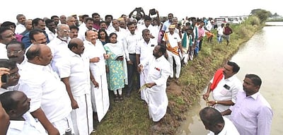 தமிழகத்தில் பலத்த மழையால் 13 ஆயிரம் ஹெக்டோ் பயிா்கள் மூழ்கின: வேளாண் துறை அமைச்சா் தகவல்