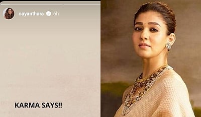 கர்மா வட்டியுடன் உங்களை வந்தடையும்..! நயன்தாரா பகிர்ந்த பழமொழி! 