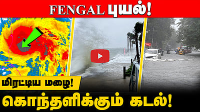 ஃபென்ஜால் புயல்: மிரட்டிய மழை! கொந்தளிக்கும் கடல்!