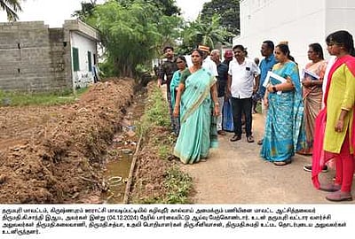 தருமபுரியில் வளா்ச்சித் திட்டப் பணிகள் ஆய்வு