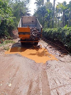 மழையால் சேதமான மச்சிக்கொல்லி சாலையை சீரமைக்க கோரிக்கை