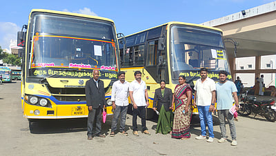 பழனியில் அரசுப் பேருந்துகள் ஜப்தி