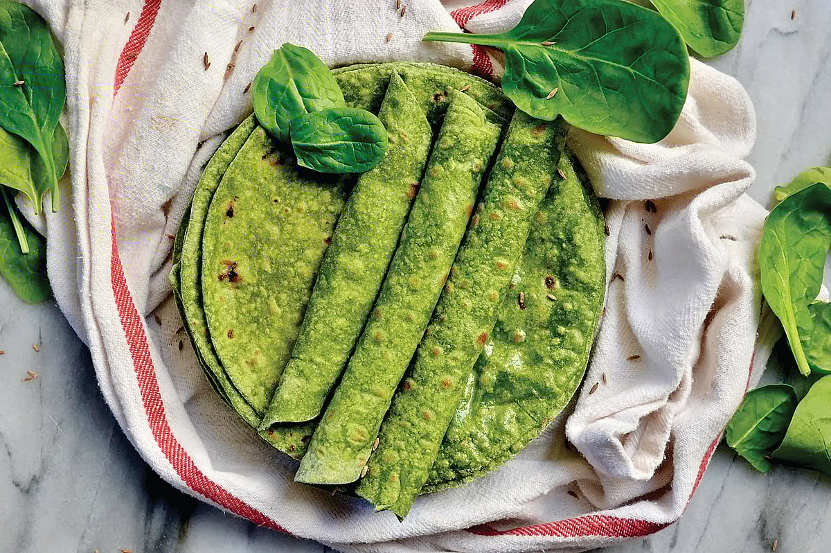 பசலைக் கீரை சப்பாத்தி