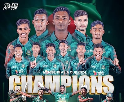 யு-19 ஆசிய கோப்பை இறுதிப்போட்டி: இந்தியாவை வீழ்த்தி வங்கதேசம் சாம்பியன்!