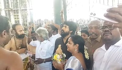 மதுரை அழகர் கோயிலில் நடிகர் சிவகார்த்திகேயன் வழிபாடு