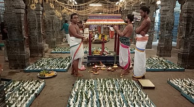 திருக்கடையூா் கோயிலில் 1008 சங்காபிஷேகம் வழிபாடு