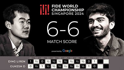 உலக செஸ் சாம்பியன்ஷிப்: 12-வது சுற்றில் குகேஷ் தோல்வி!