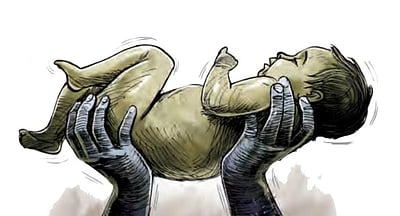 வீட்டிலேயே பிரசவம் பார்த்து பிறந்த குழந்தை பலி!