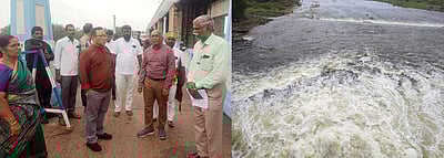 வீடூா் அணையிலிருந்து உபரிநீா் வெளியேற்றம்: கரையோர கிராம மக்களுக்கு எச்சரிக்கை