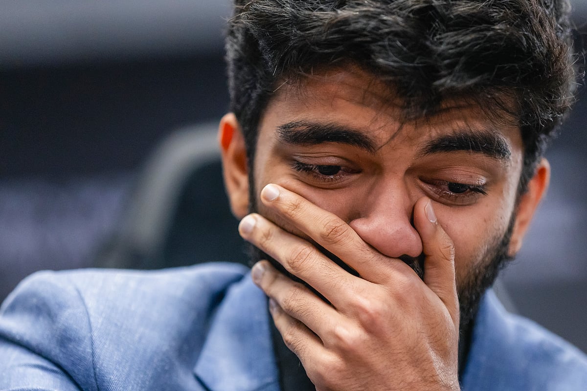 ஆனந்த கண்ணீரில் குகேஷ்