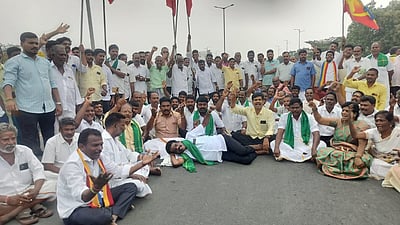 திண்டிவனம் அருகே பாமகவினர் சாலை மறியல்