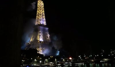 ஈபிள் டவரில் தீ விபத்து!